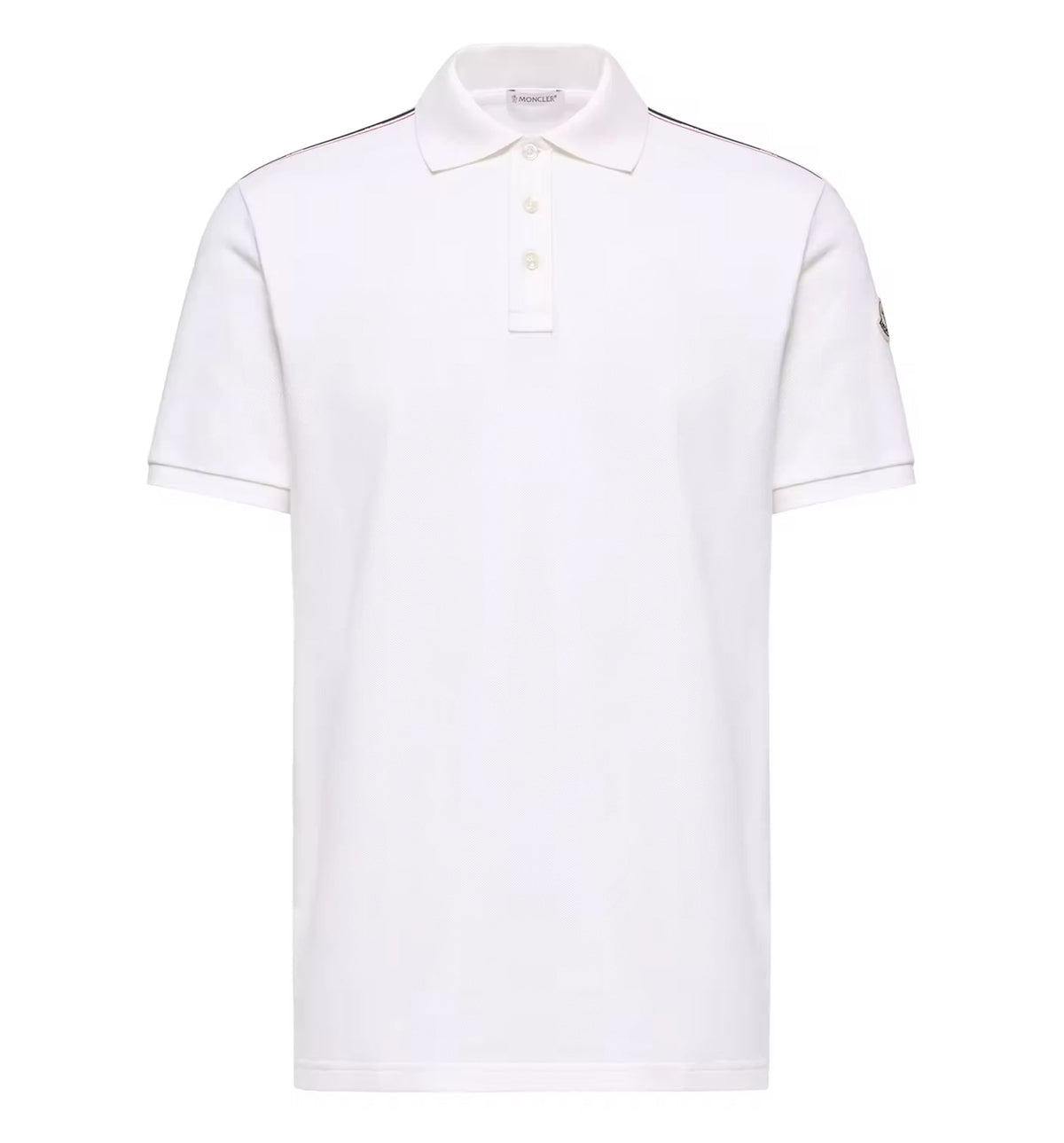 Tricolor-Trimmed Cotton Piquet Polo Shirt