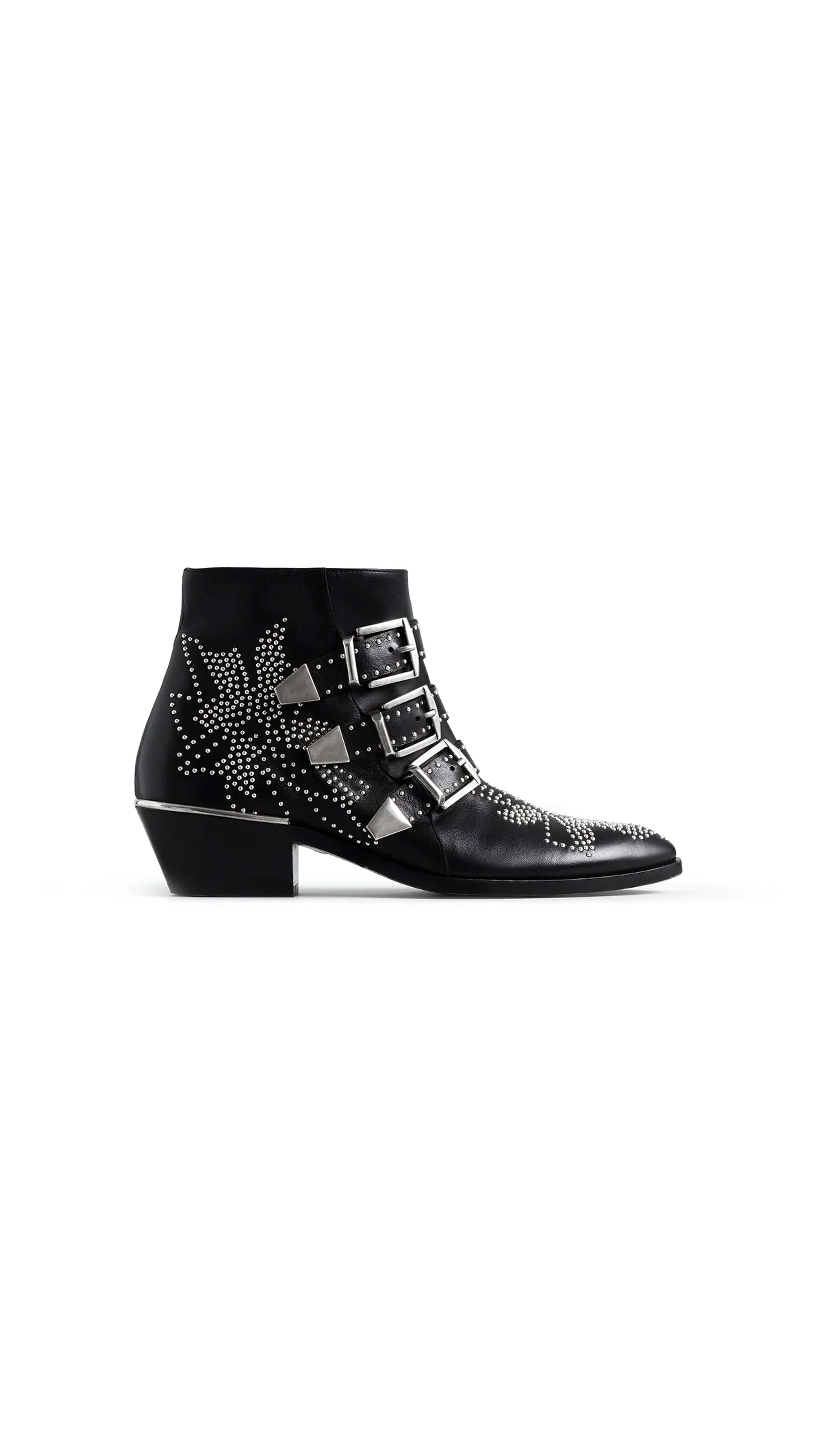 Susanna Ankle Boot - Black/Silver