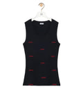 Tank top in stretch cotton