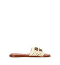 Crochet and leather slides