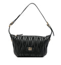 Pouch in nappa matelassé