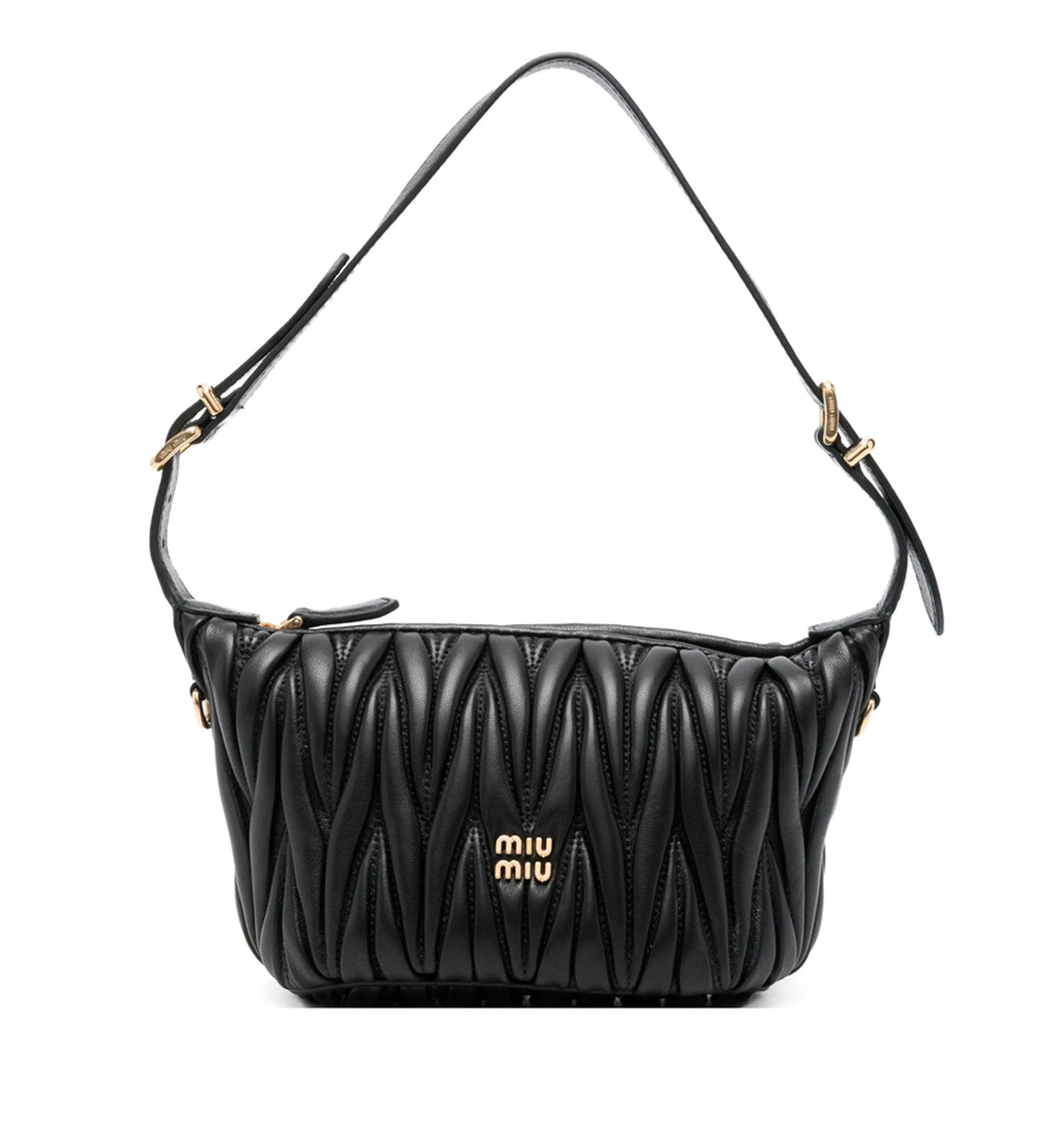 Pouch in nappa matelassé