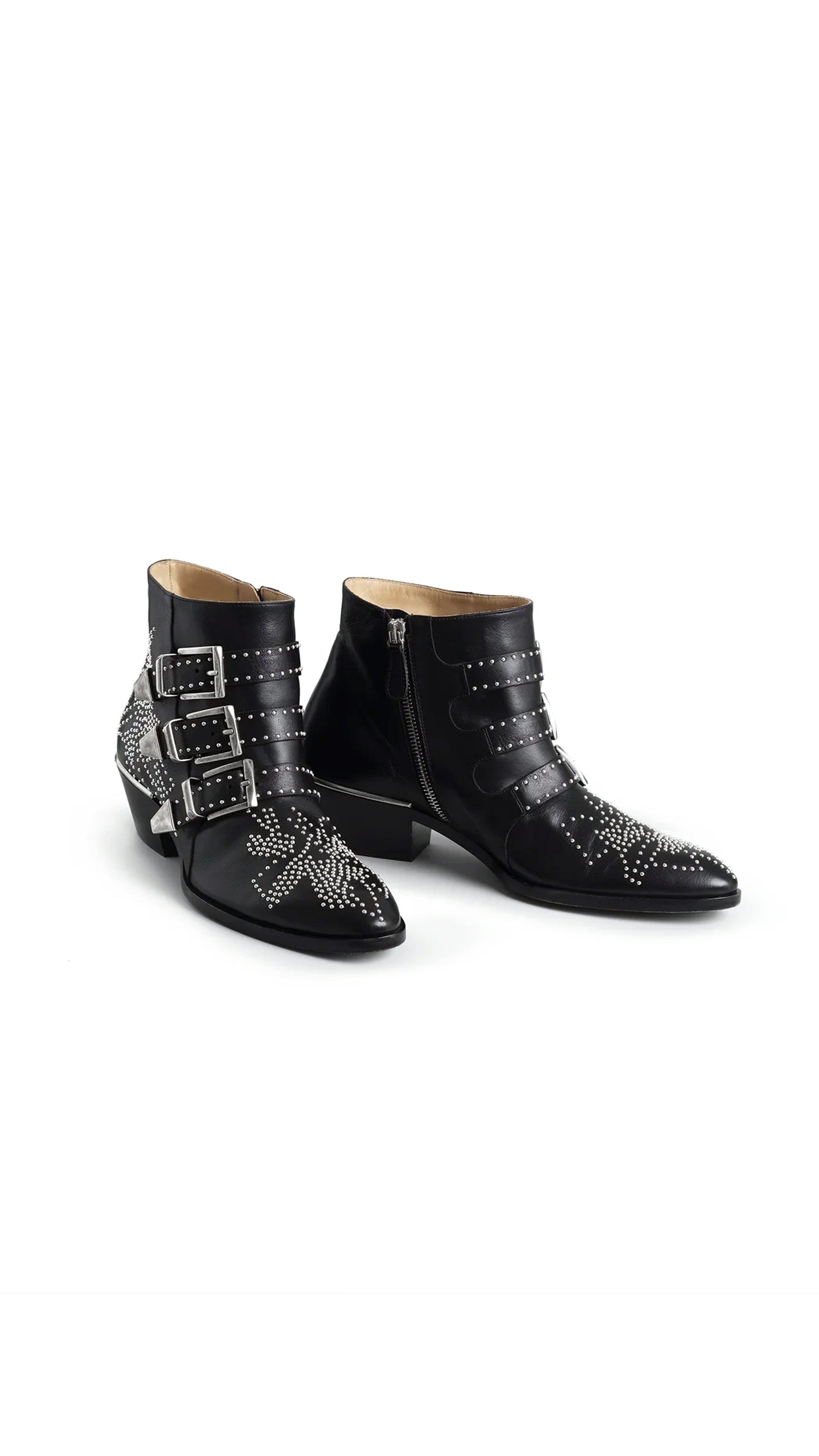 Susanna Ankle Boot - Black/Silver