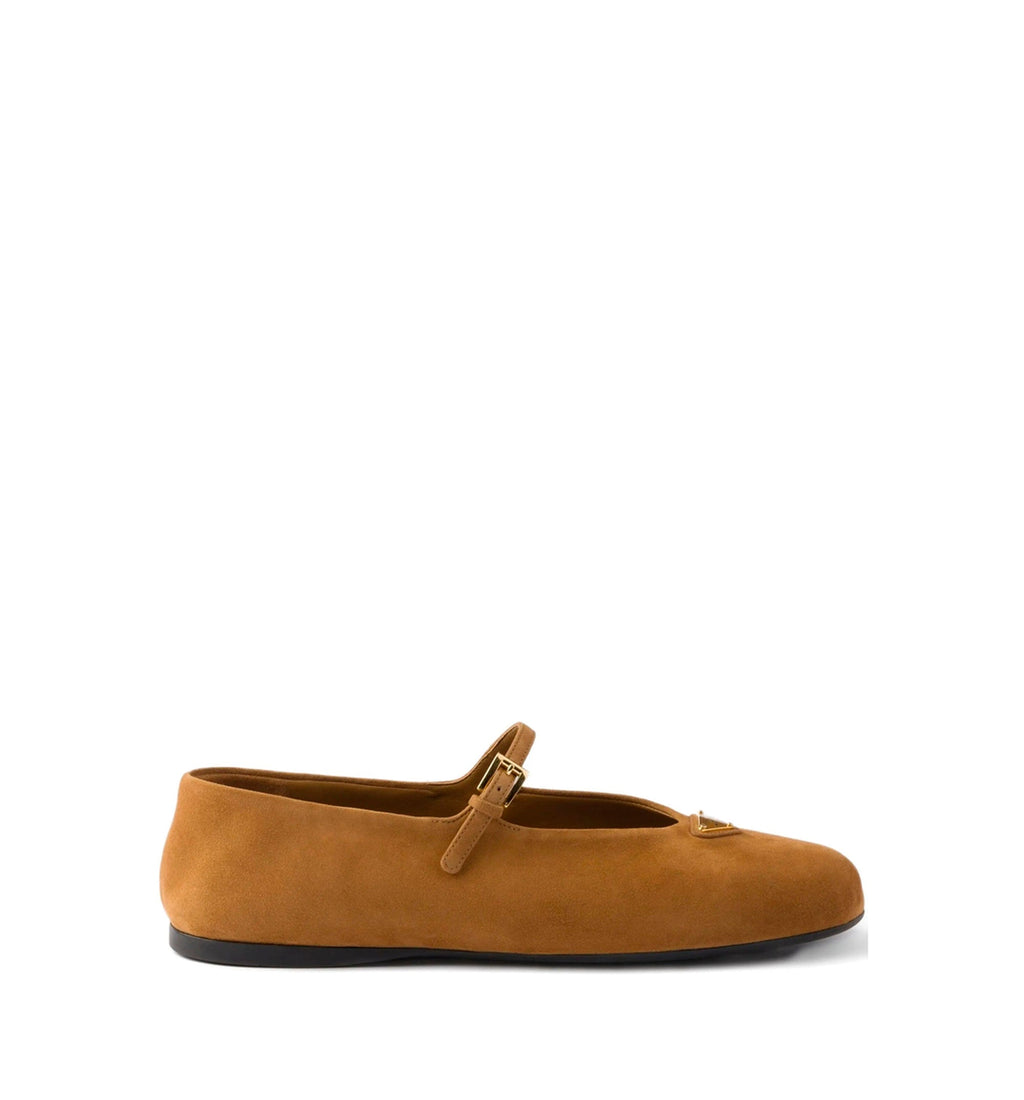 Suede ballerinas