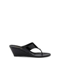Patent leather thong sandals