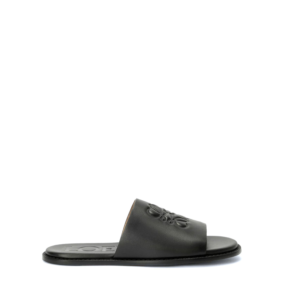 Flex Anagram slide in soft calfskin