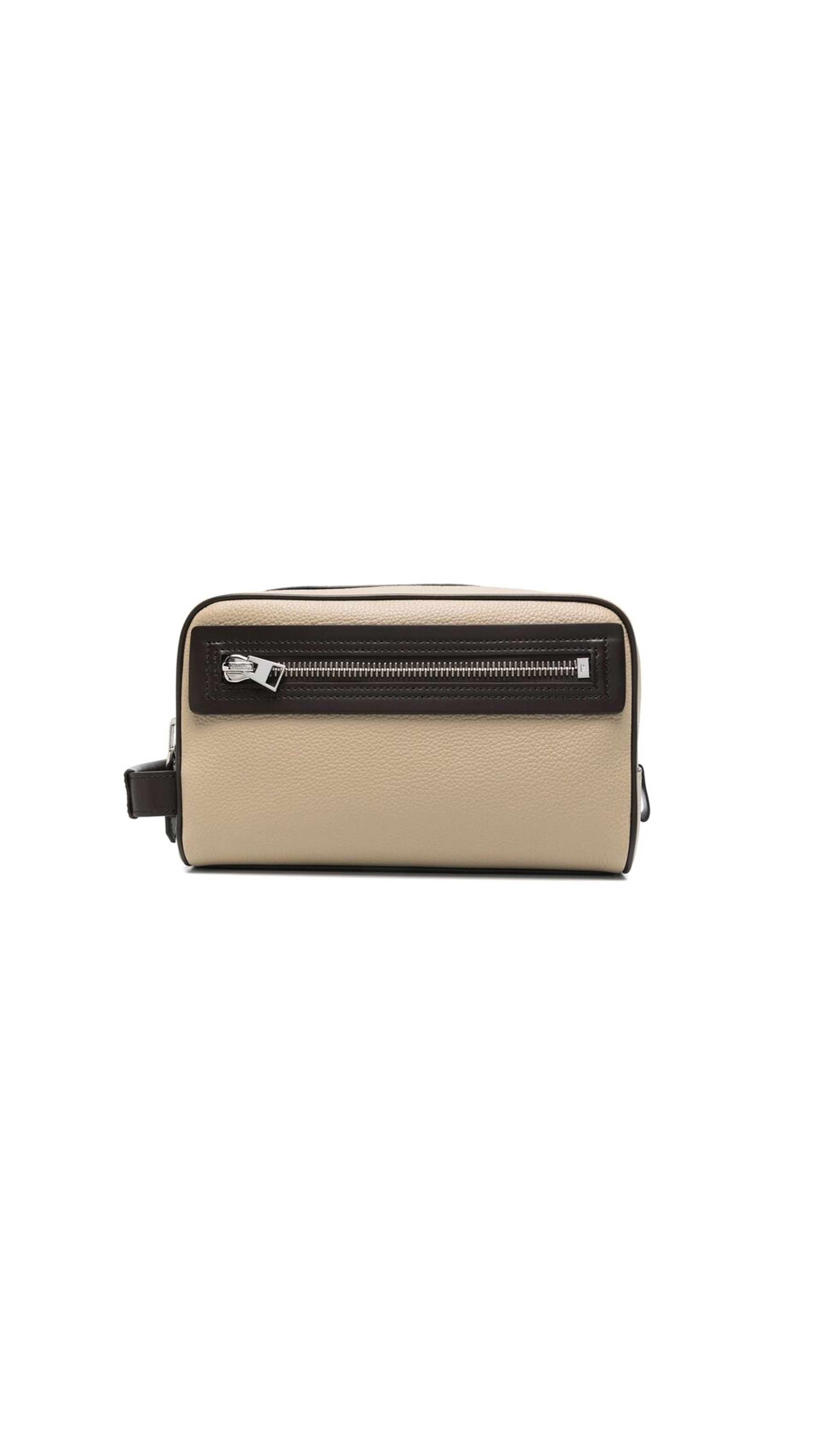 Clutch Pouch - Beige/Brown