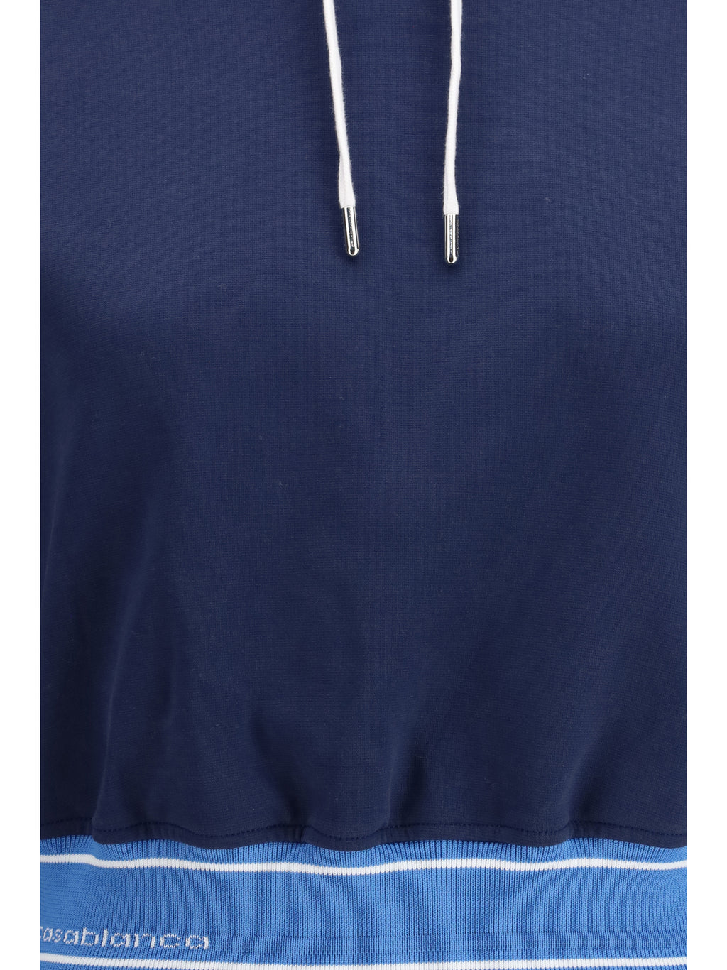 Casablanca Drawstring Cropped Hoodie
