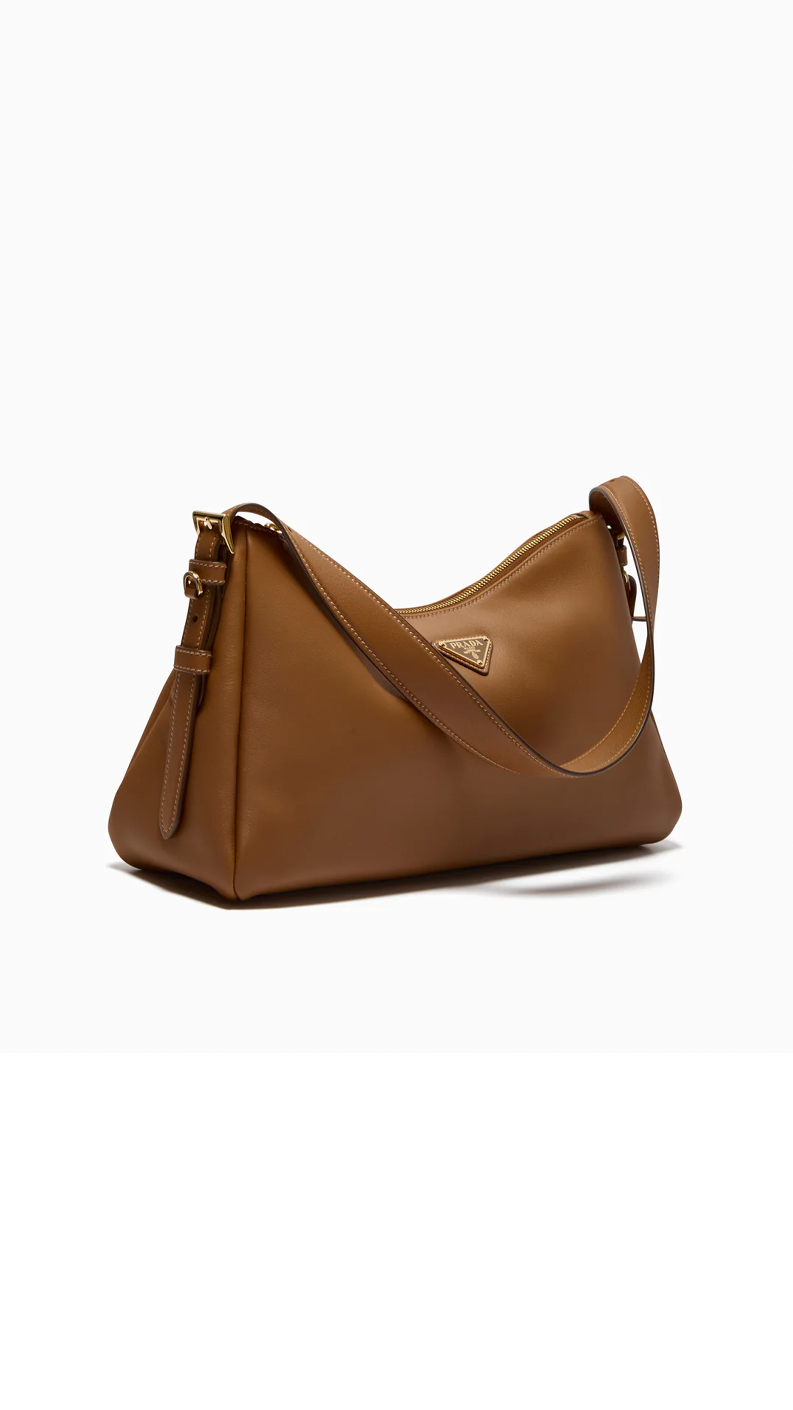 Aimée Small Leather Shoulder Bag - Caramel