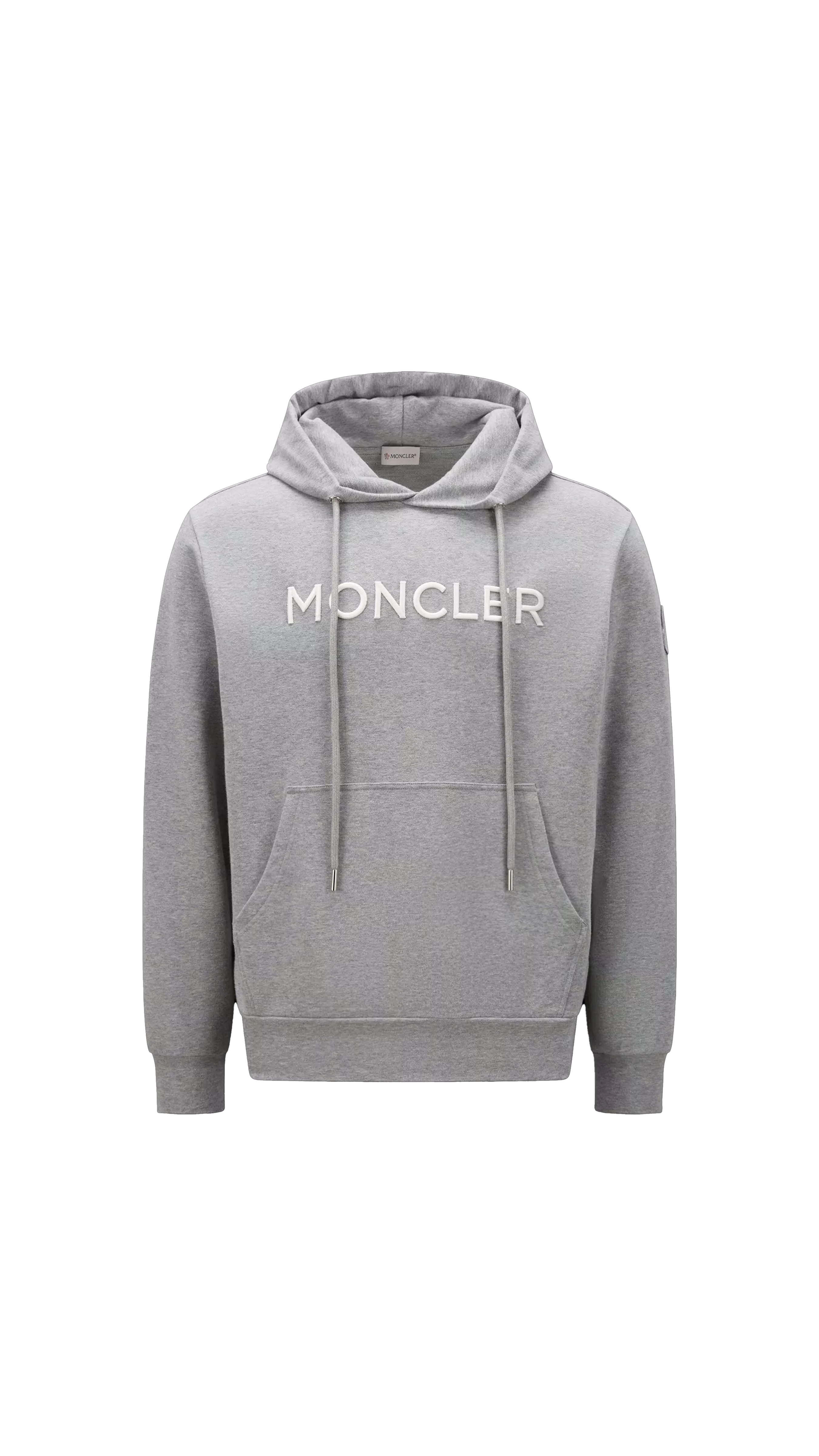 Embroidered Logo Hoodie - Grey