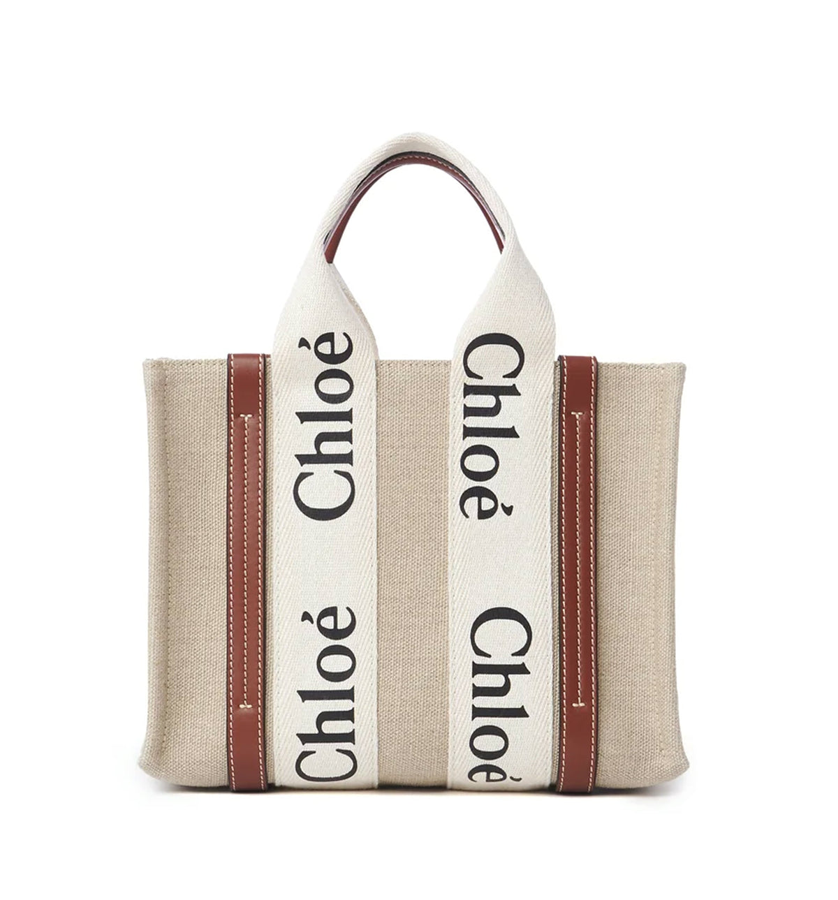 Small Woody Tote Bag In Linen