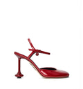 Toy ankle strap pump in soft patent lambskin