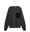 Anagram pocket sweater in cotton blend