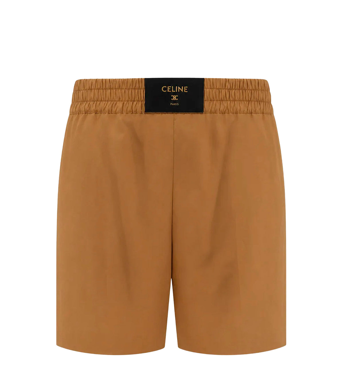 Cotton and linen shorts with Triomphe patch