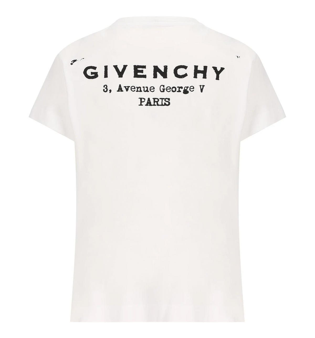 T-Shirt In Cotton With Givenchy Stamp Print