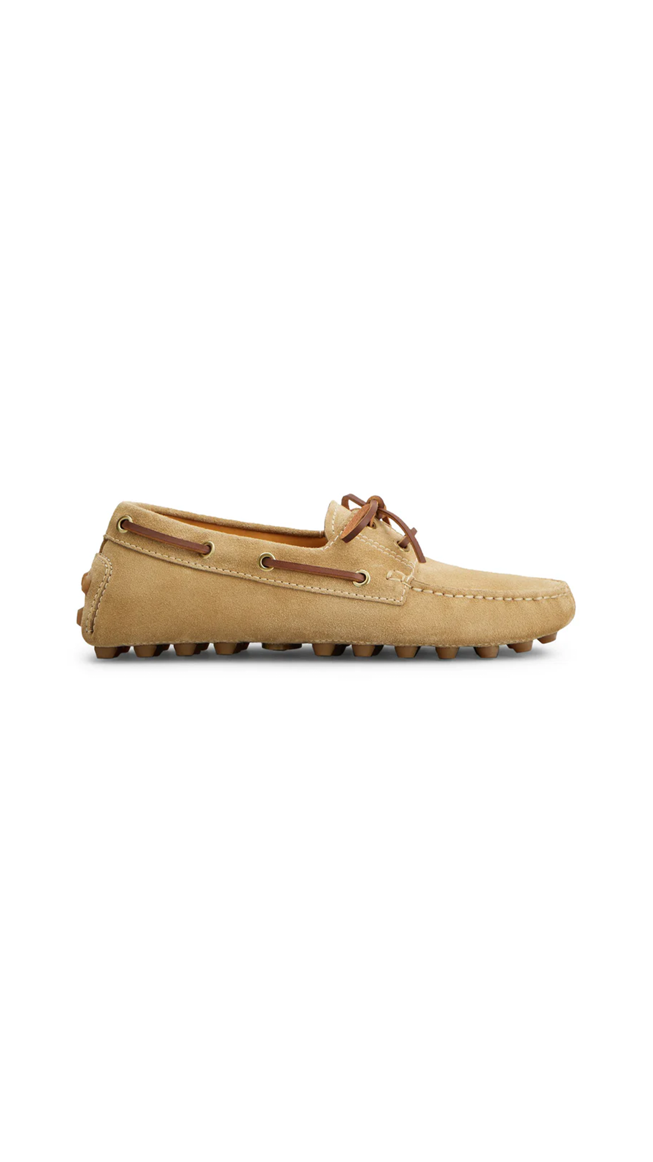 Boat Gommino Bubble in Suede - Beige