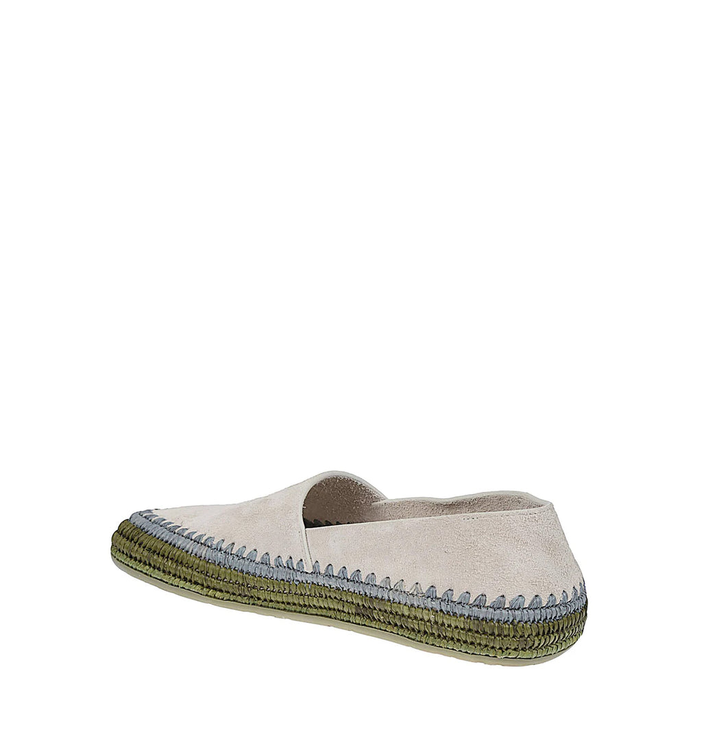Rio Slipper In Suede And Raffia