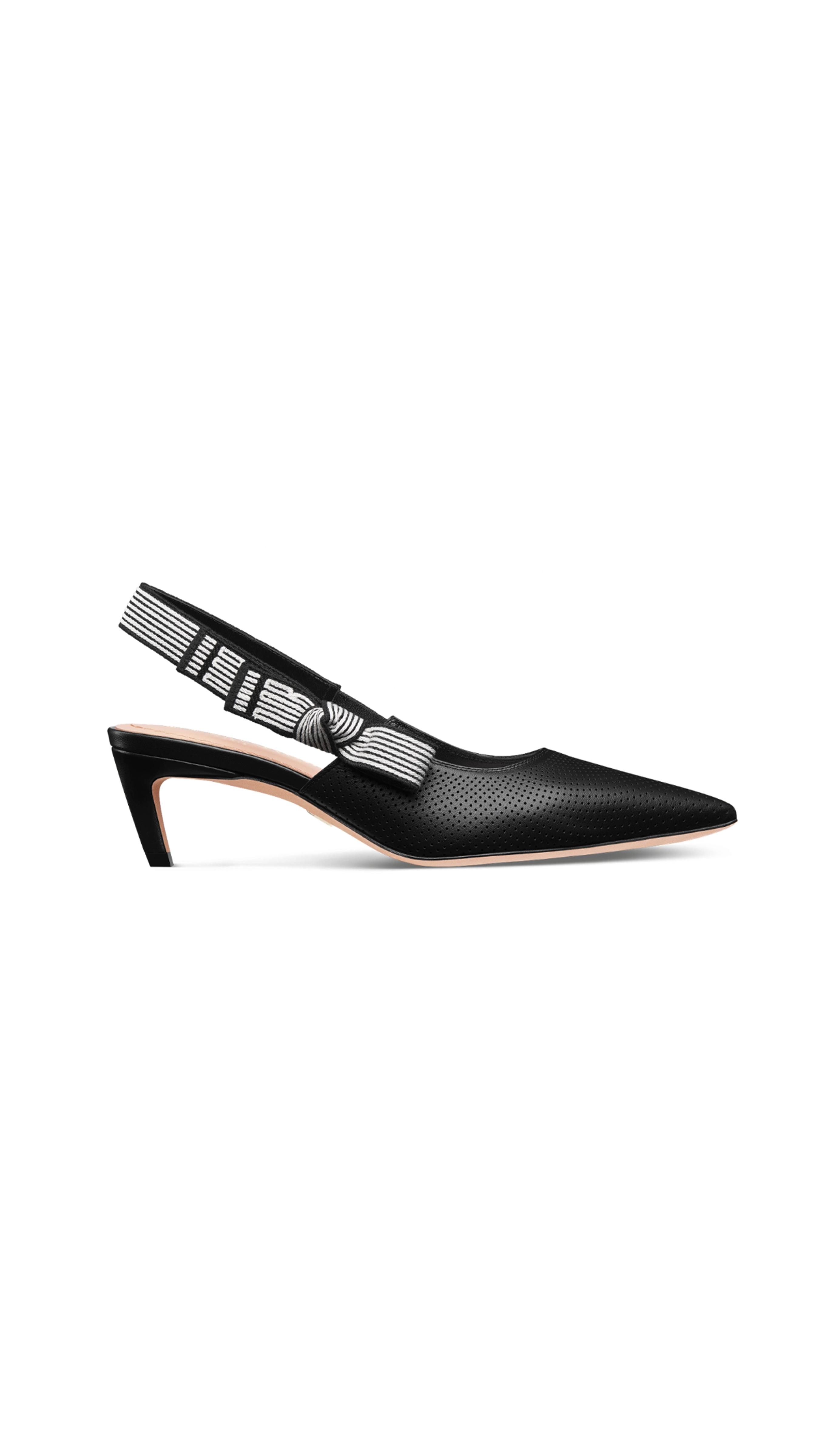 Dior Toujours Slingback Pump in Perforated Supple Lambskin- Black