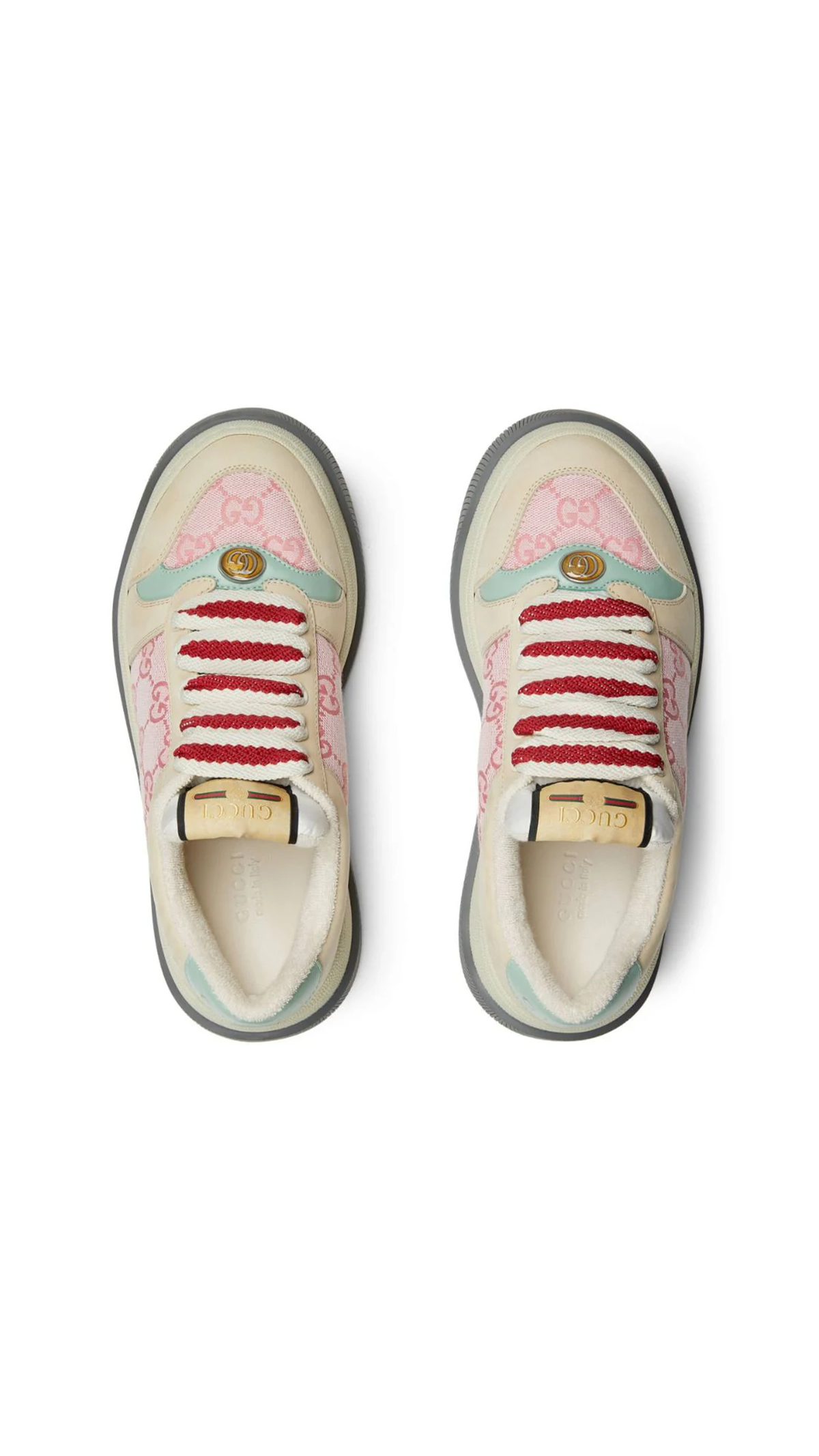Screener Sneakers - Off White/Pink/Blue