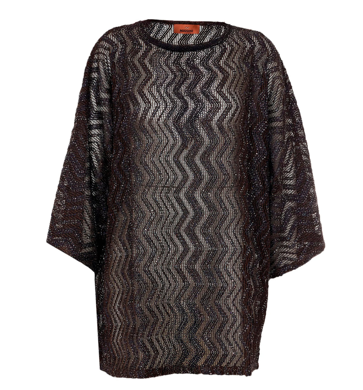 Sequin knitted kaftan
