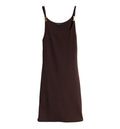 Viscose crêpe jersey dress with Horsebit