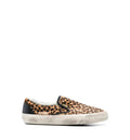 Penstar in leopard-print pony skin with black leather heel tab