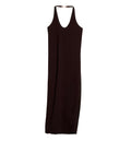 Viscose crêpe jersey dress with Horsebit