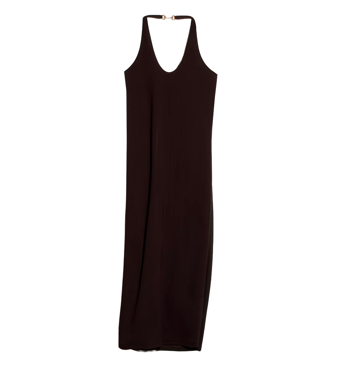 Viscose crêpe jersey dress with Horsebit