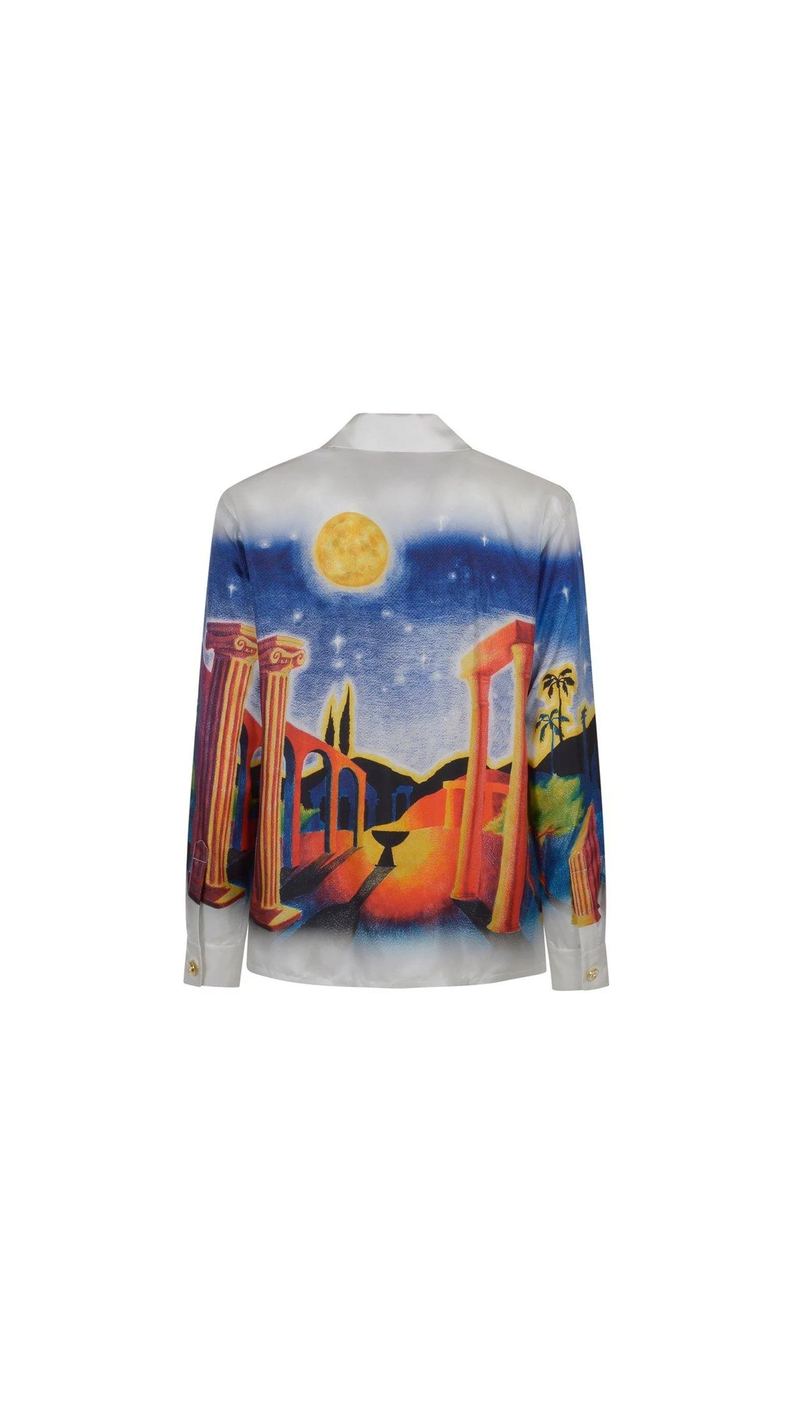Midnight Acropolis Windbreaker Jacket - Multicolor