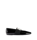 Sliced Square ballerinas in patent leather