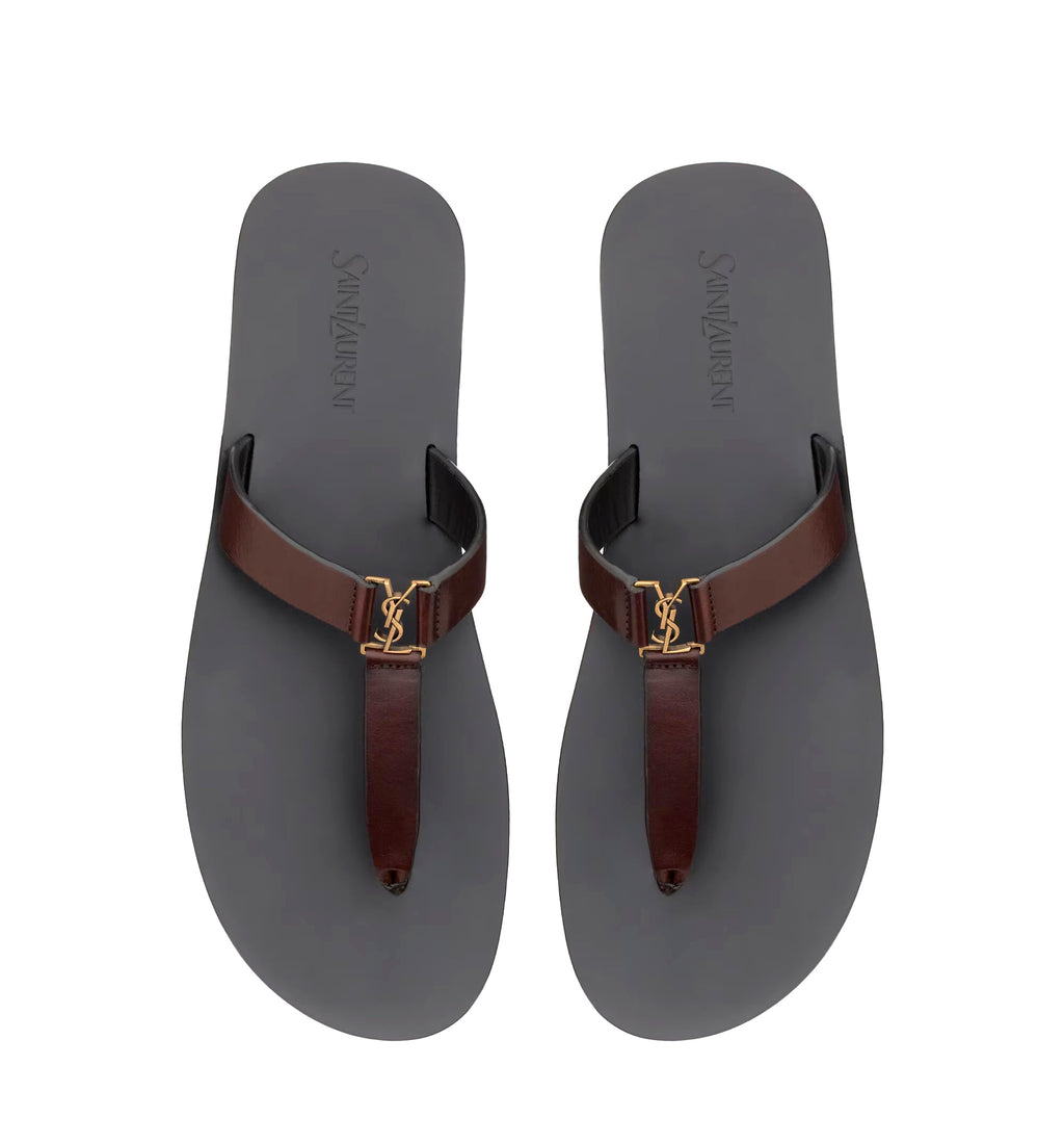Babylone Slides In Smooth Leather