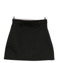 GG cotton blend mini skirt