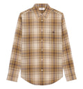Loose Shirt In Light Checked Cotton