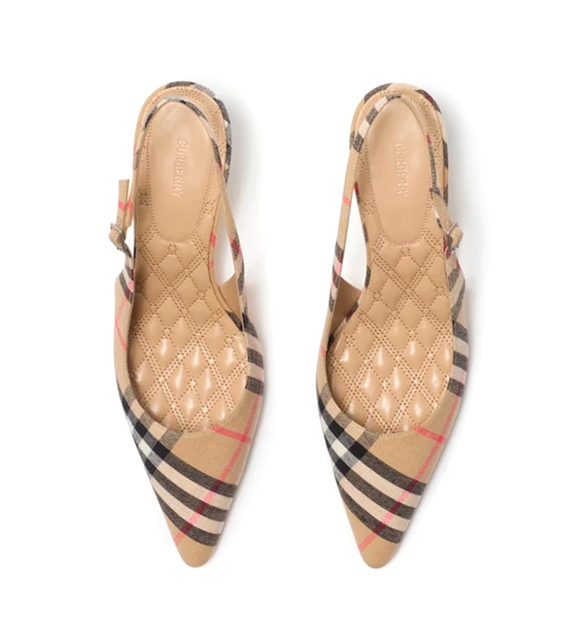 Check Dame Slingback Pumps