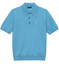 Superfine wool polo shirt