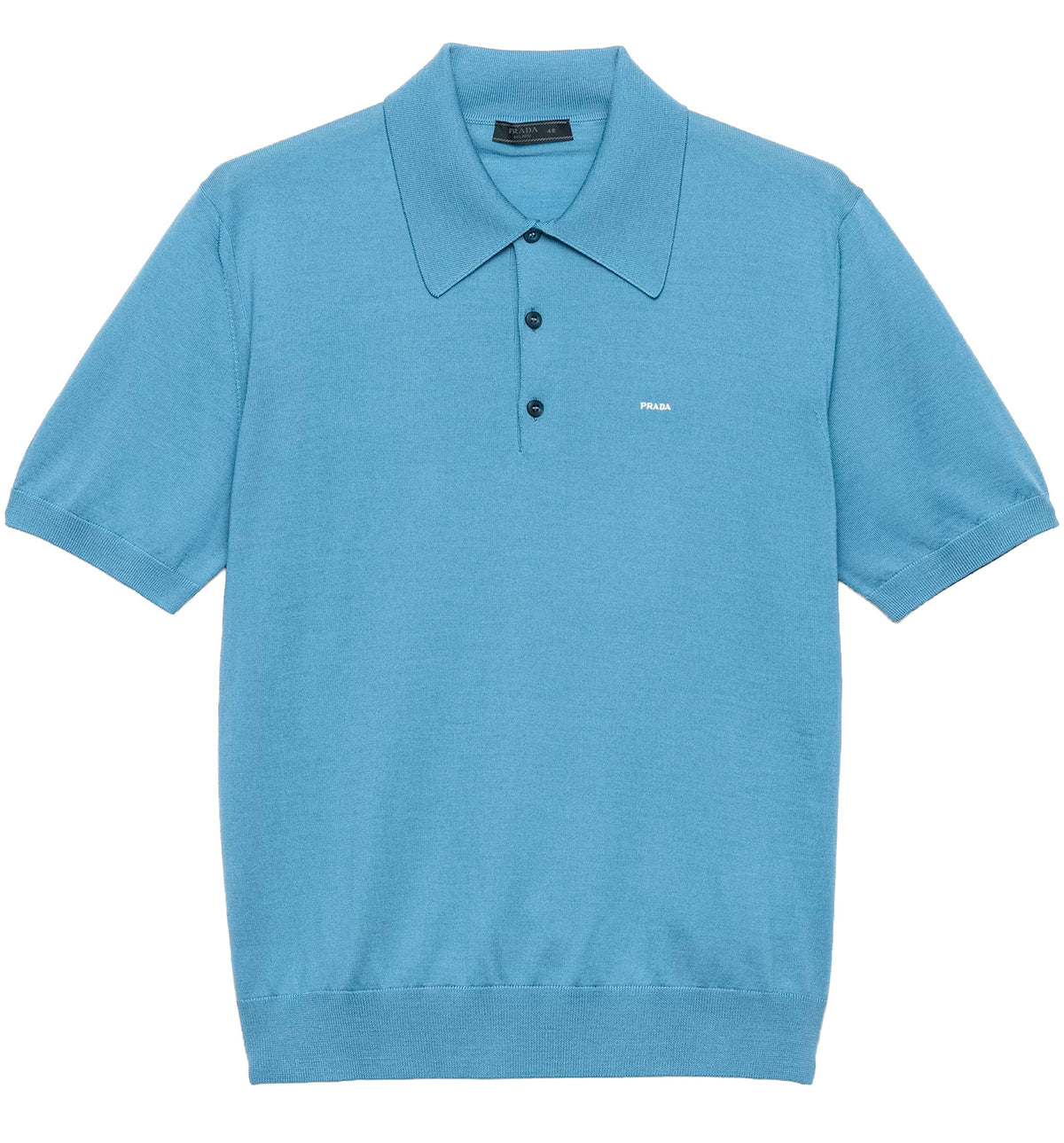 Superfine wool polo shirt