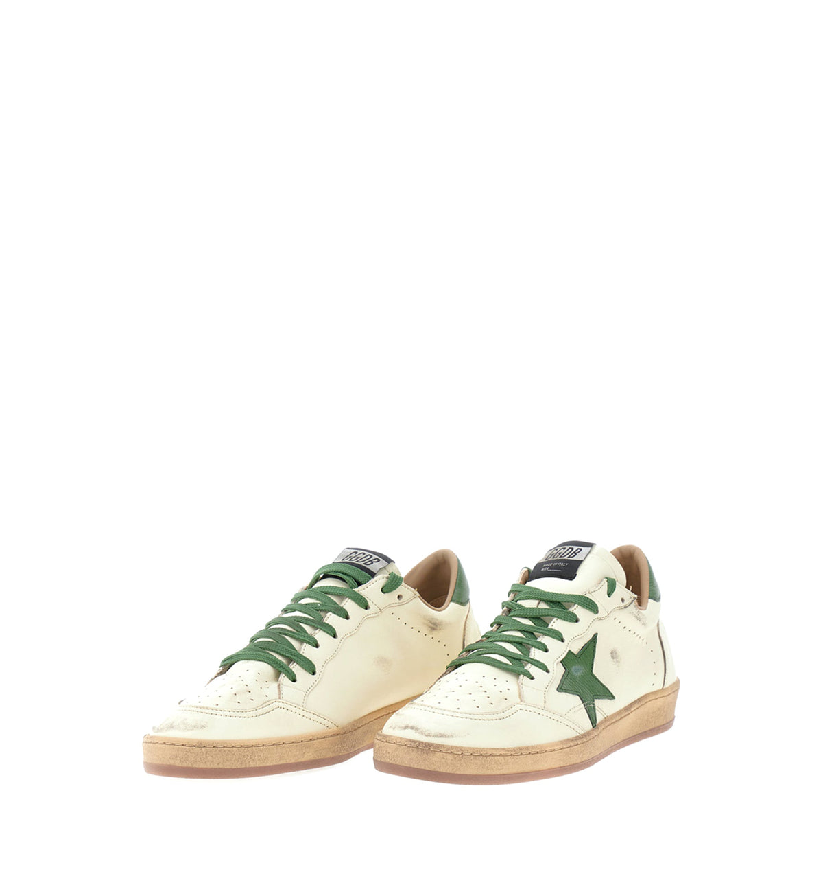 Ball Star low-top sneakers - White/Green
