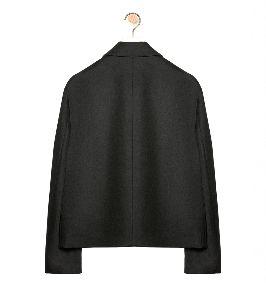 Workwear jacket in wool and cashmere