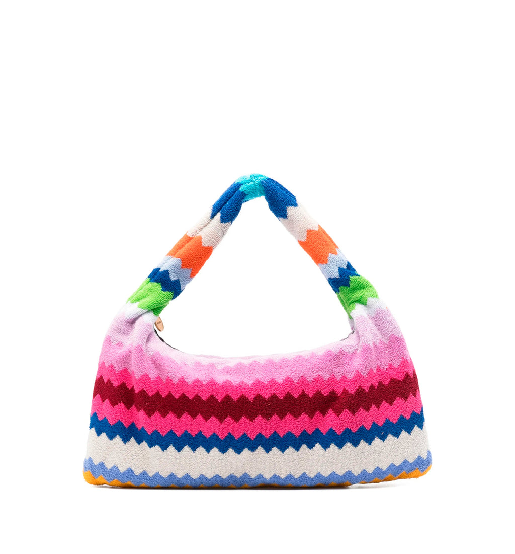 Zigzag Handle Tote Bag