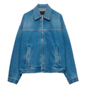 Denim blouson jacket