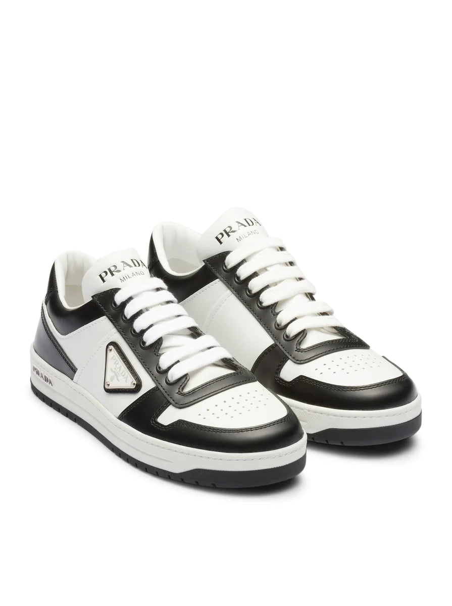 Downtown Leather Sneakers - White/Black