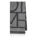 Monogram jacquard scarf black/white