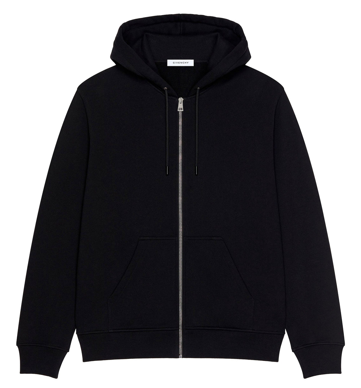 Zipped hoodie in fleece with Photographic Negative print