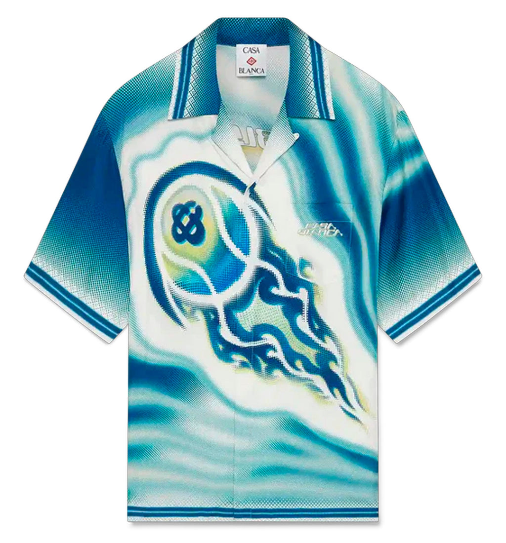 The Art Of The Serve Short Sleeve Silk Shirt