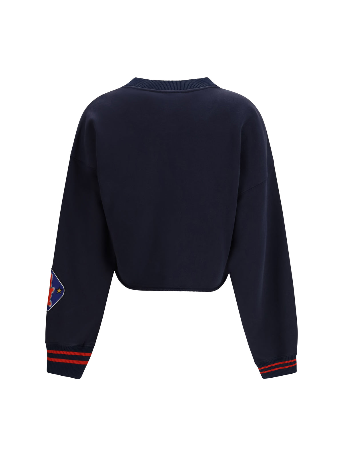 Royal Patch Cropped Sweatshirt