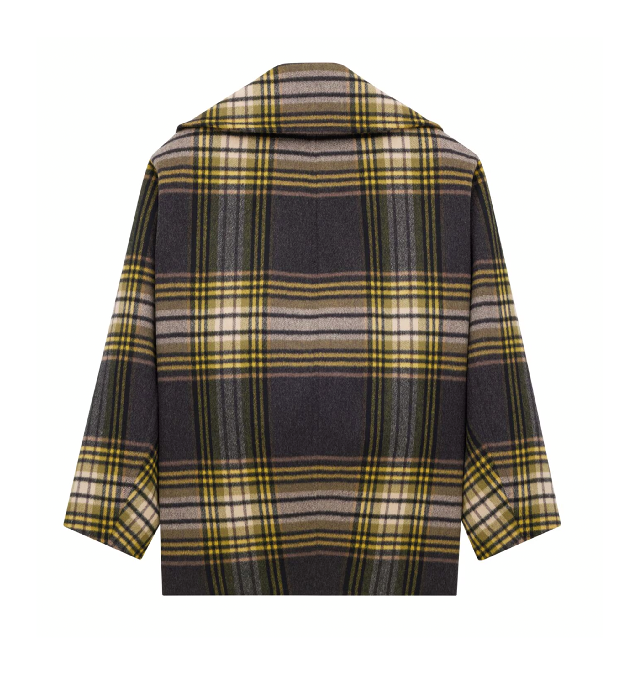 Peacoat in Wool Tartan