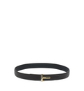 Icon T Belt in Grained Leather