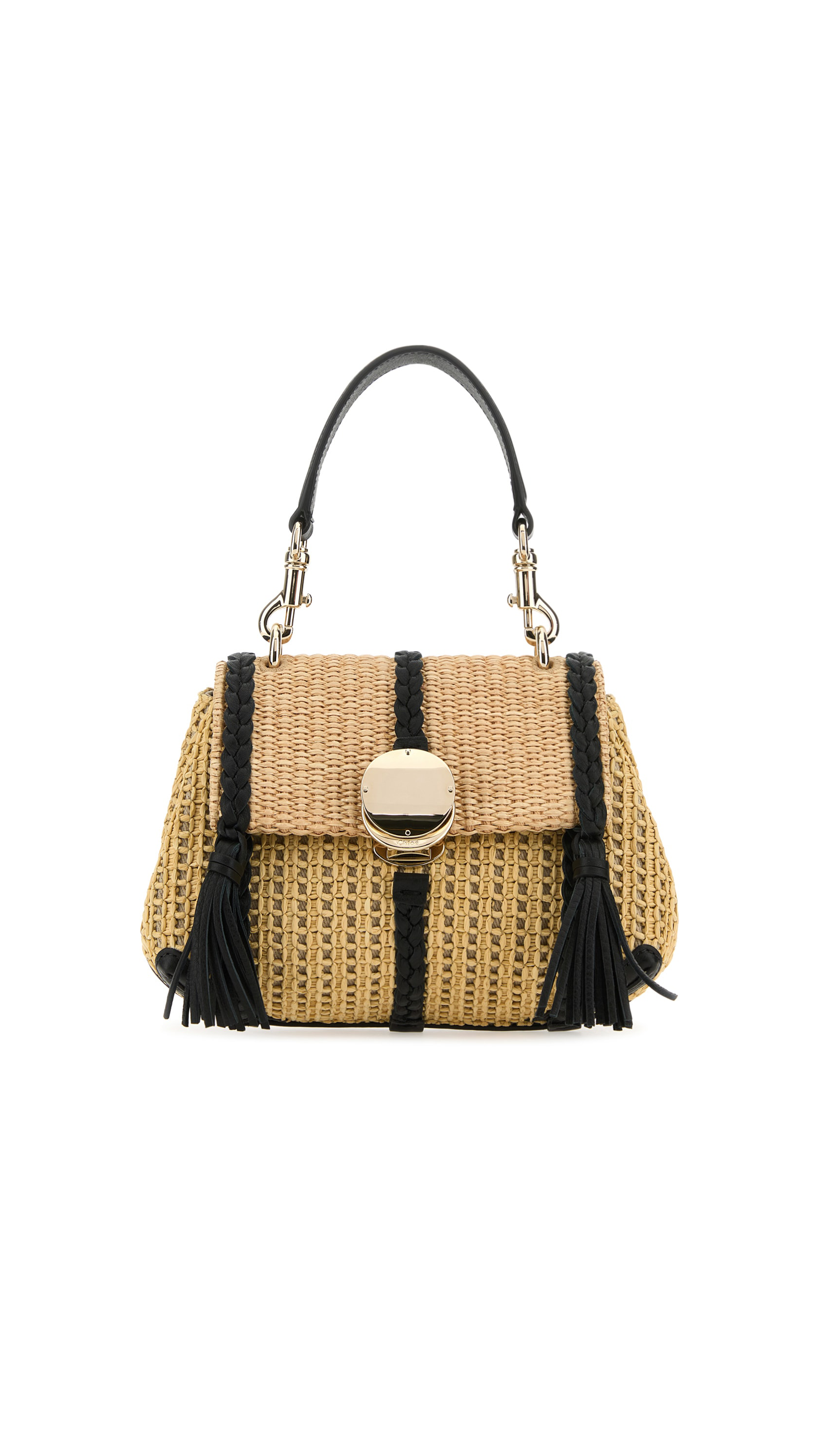 Penelope Mini Shoulder Bag - Natural/Black