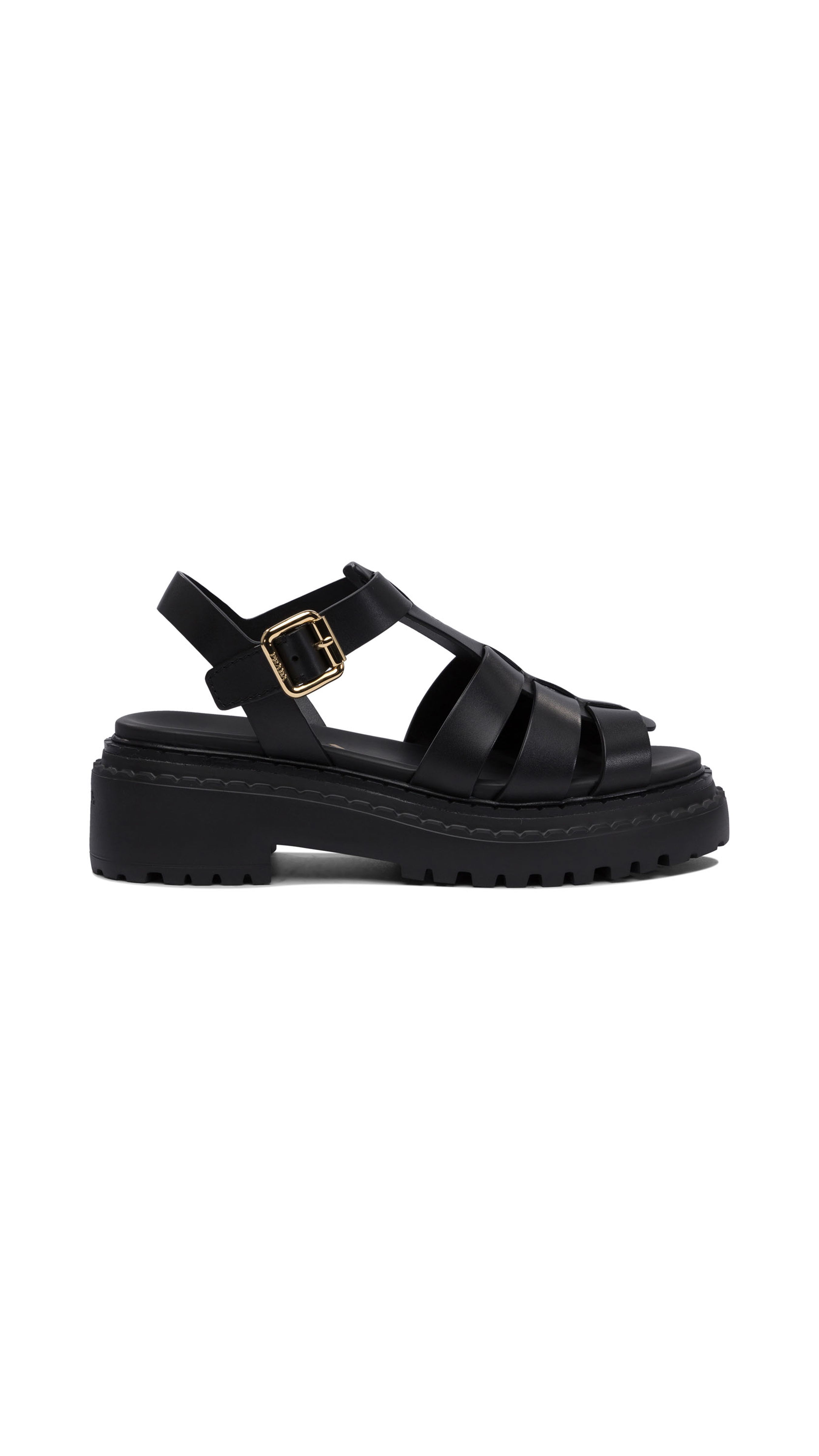 Bold Nappa Sandals - Black