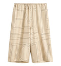 Monogram silk pj culottes ivory